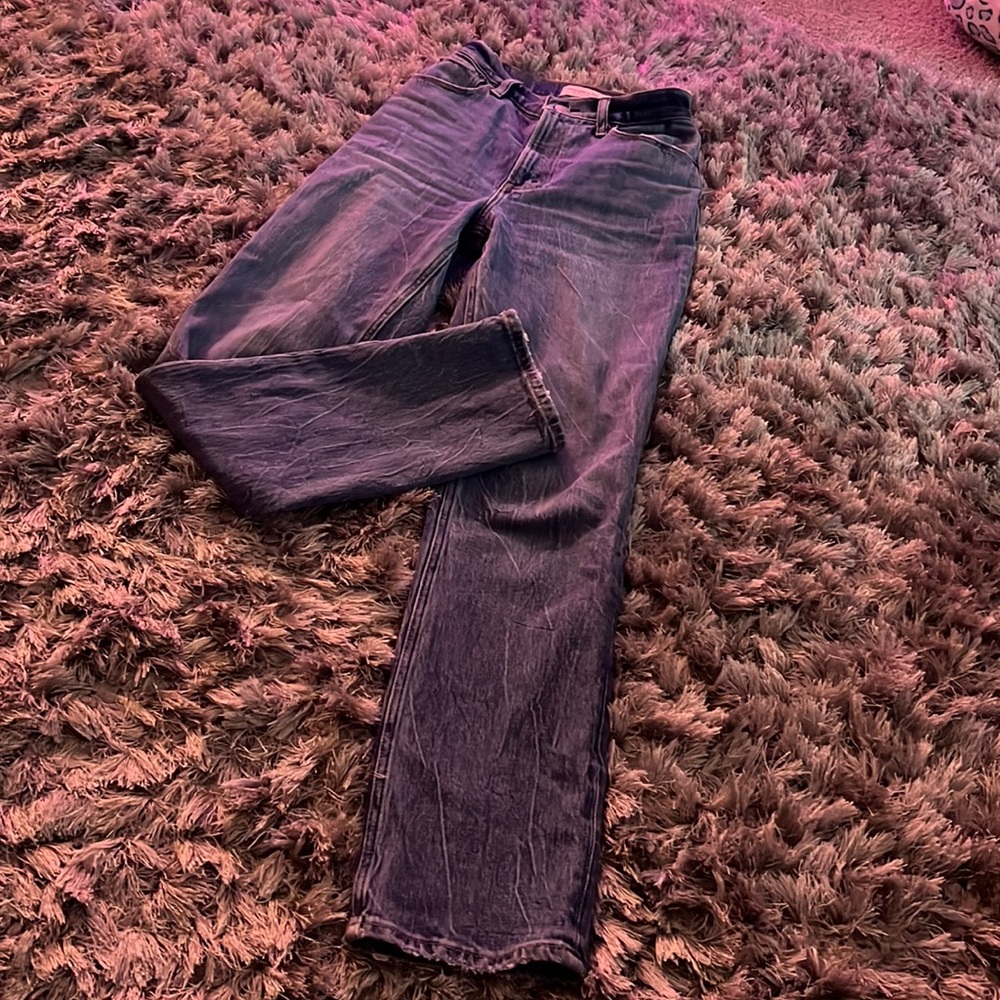 Abercrombie 90’s straight ultra high rise curve love